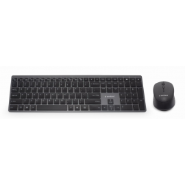 COMBO TECLADO RATON GEMBIRD BUSINESS SLIM RETROILUMINADO INALAMBRICO ES NEGRO