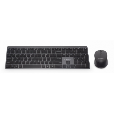 COMBO TECLADO RATON GEMBIRD BUSINESS SLIM RETROILUMINADO INALAMBRICO ES NEGRO