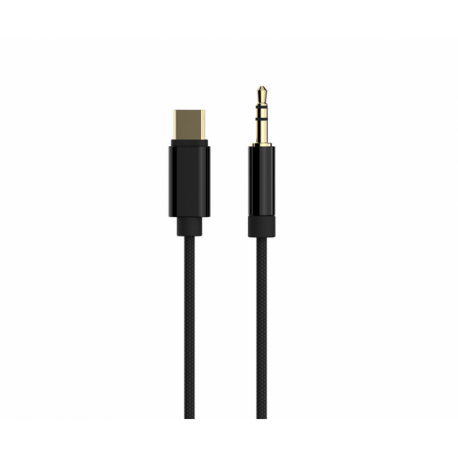 CABLE USB GEMBIRD TIPO C A AUX ESTEREO DE 3,5 MM, 1,5 M, NEGRO