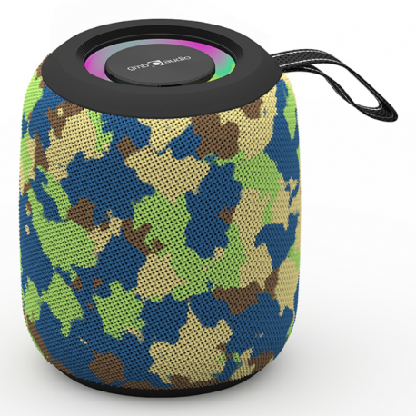 ALTAVOZ PORTATIL GEMBIRD 8W BT LED RGB CAMUFLAJE