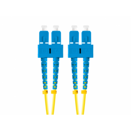 CABLE DE FIBRAOPTICA LANBERG 2M MONO SC/UPC-SC/UPC DUPLEX G657A1 LSZH AMARILL