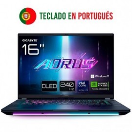 PORTATIL GIGABYTE AORUS MASTER 16 U9-275HX RTX 5090 32GB 1TB 16"OLED W11P