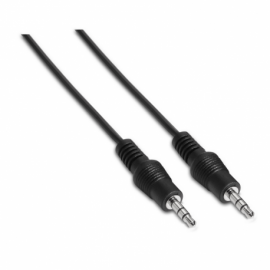 CABLE AISENS AUDIO ESTEREO JACK 3.5 M-JACK 3.5 M NEGRO 3.0M