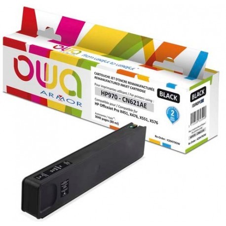 ARMOR OWA BIJ INKJET REMAN REMAN. FOR HP 970  BLACK BOX -DESC