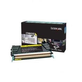 LEXMARK TONER LASER AMARILLO RETORNABLE C/748DE/748DTE/748E