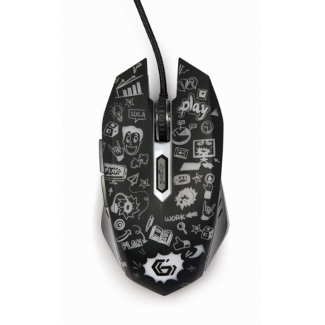 RATON GEMBIRD MUS-6B-GRAFIX-01 OPTICAL 3600DPI NEGRO USB