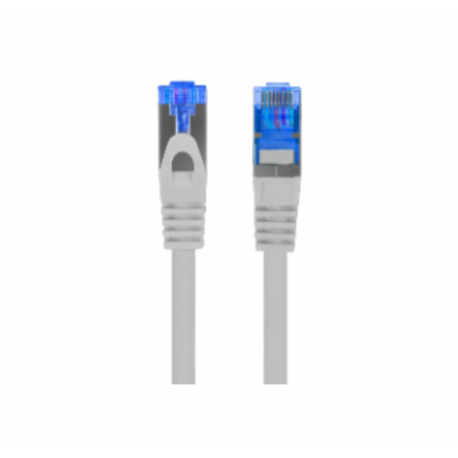 CABLE RED LANBERG LATIGUILLO CAT.6A S/FTP LSZH CCA 0.25M GRIS FLUKE PASSED