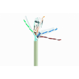CABLE RED GEMBIRD FTP CAT6 BLINDADO AWG24 BOBINA 305M  GRIS