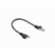 CABLE RED LANBERG LATIGUILLO CAT.6 FTP 0.25M NEGRO FLUKE  PASSED