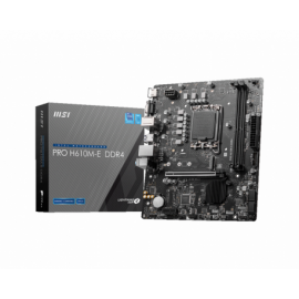PLACA BASE MSI PRO H610M-E D4 1700 MATX 2XDDR4