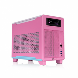 CAJA MICRO ATX THERMALTAKE TR100 USB 3.2 C X 1 USB 3.0 X 2 SN FUENTE BUBBLE PINK