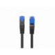 CABLE RED LANBERG LATIGUILLO CAT.6A S/FTP LSZH CCA 0.25M NEGRO FLUKE  PASSED