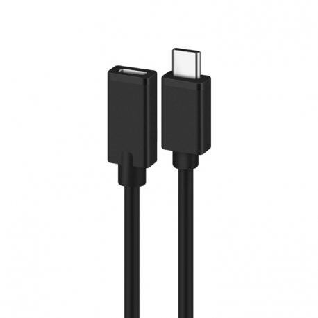 CABLE ALARGADOR USB 2.0 EWENT USB-C MACHO USB-C HEMBRA 1,8M NEGRO