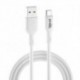 IGGUAL CABLE USB-A/USB-C 100 CM BLANCO