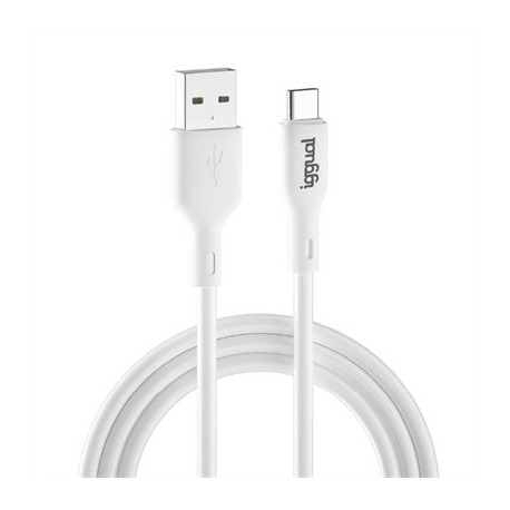IGGUAL CABLE USB-A/USB-C 100 CM BLANCO