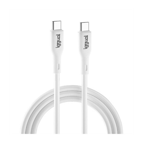 IGGUAL CABLE USB-C/USB-C 100 CM BLANCO Q3.0 3A