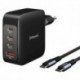 INTENSO | KIT CARGADOR GAN W140A3C + CABLE USB-C