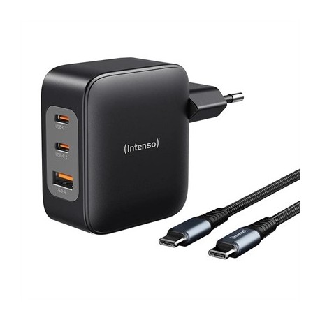INTENSO | KIT CARGADOR GAN W100ACC + CABLE USB-C
