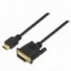 NANOCABLE CABLE DVI/HDMI DVI18+1/M-HDMI A/M,1.8 M