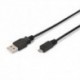EWENT CABLE USB 2.0  "A" M A MICRO "B" M 1,8 M