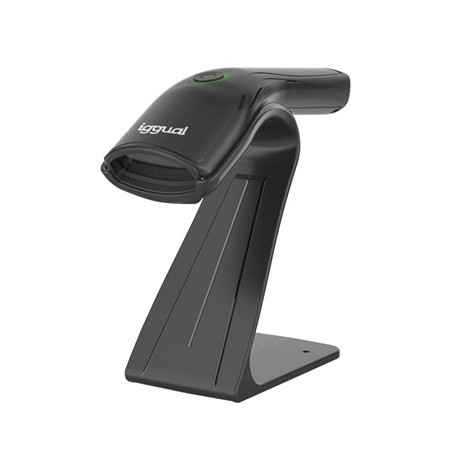 IGGUAL LECTOR CODIGO BARRAS 1D USB BOTON SOPORTE
