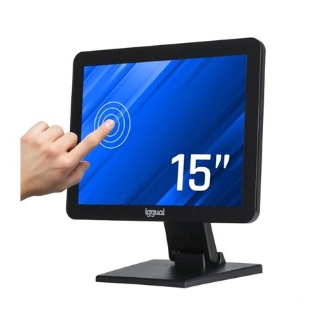 IGGUAL MONITOR TACTIL CAPACITIVO 15" VGA HDMI USB