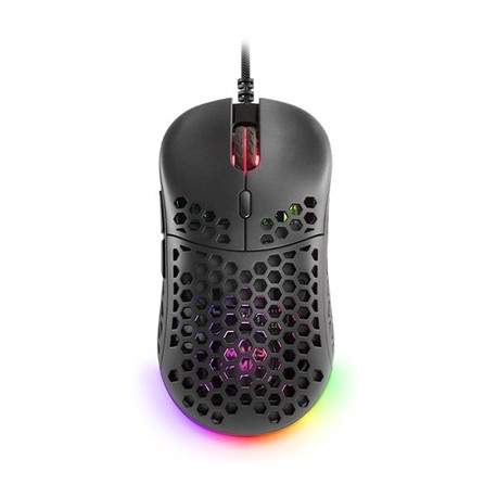 MARS GAMING RATON GAMING LIGERO RGB NEGRO