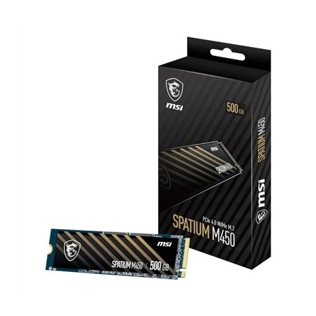 MSI SSD SPATIUM M450 500GB PCIE 4.0 NVME 3000 MB-S