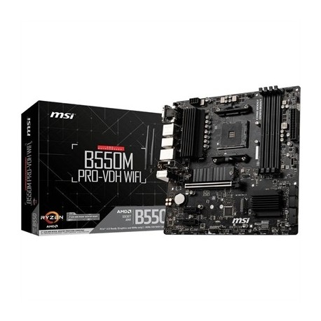 MSI PLACA BASE B550M PRO-VDH WIFI MATX AM4