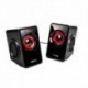MARS GAMING ALTAVOCES 2.0 MS1 NEGRO/ROJO