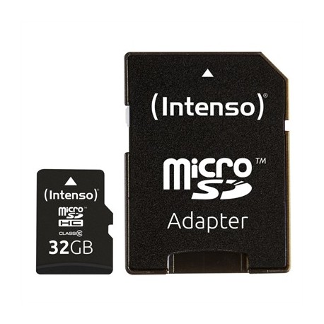 INTENSO 3413480 MICRO SD CLASE 10 32GB C/ADAPT