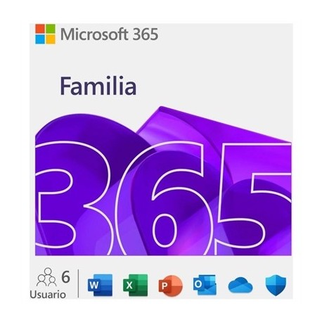 MICROSOFT 365 FAMILIA 1 AÑO ESD