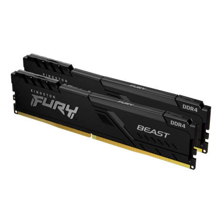 DDR4 KINGSTON 2X 32GB 3600 FURY BEAST NEGRO