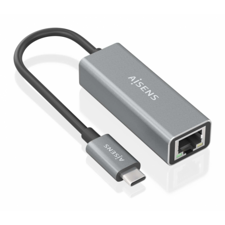 CONVERSOR AISENS USB3.1 GEN1 USB-C A ETHERNET GIGABIT GRIS 15CM