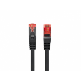CABLE RED LANBERG LATIGUILLO CAT.6 S/FTP LSZH CU 1.5M NEGRO FLUKE  PASSED