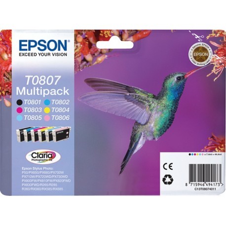 EPSON STYLUS PHOTO R-265/360/RX-560/585/685 CARTUCHO MULTIPACK 6 COLORES