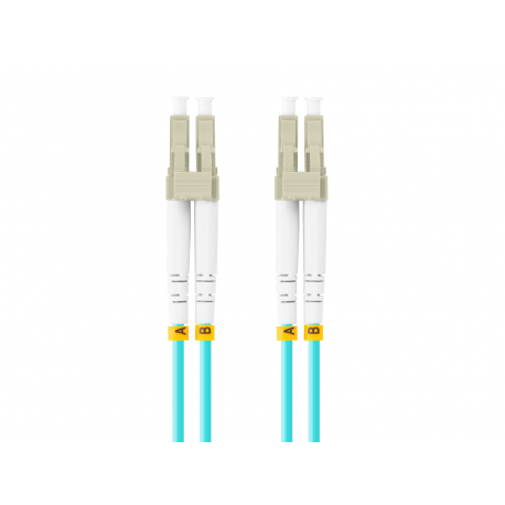 CABLE DE FIBRAOPTICA LANBERG 5M MULTI LC/UPC-LC/UPC DUPLEX OM3 50/125 LSZH  AZUL