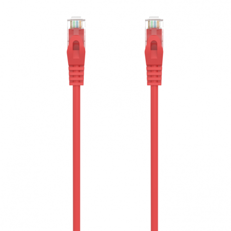 CABLE RED AISENS LATIGUILLO RJ45 LSZH CAT.6A UTP AWG24 0.5M ROJO