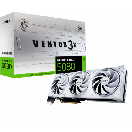 TARJETA GRAFICA MSI RTX 5080 16G VENTUS 3X OC WHITE