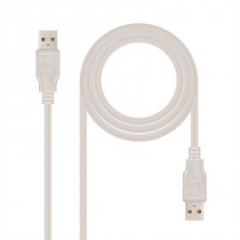 NANOCABLE CABLE USB 2.0, TIPO A/M-A/M, 2.0 M