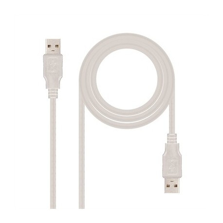 NANOCABLE CABLE USB 2.0, TIPO A/M-A/M, 2.0 M