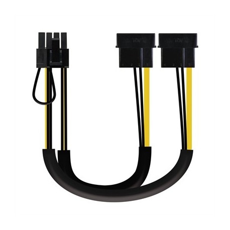 NANOCABLE CABLE VGA 2X5.25"/M-PCI-E(6+2PIN)/M 20CM