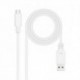 NANOCABLE CABLE USB 2.0 3A USB-C-M/M 2M BLANCO
