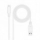 NANOCABLE CABLE USB 2.0 3A USB-C-M/M 3M BLANCO