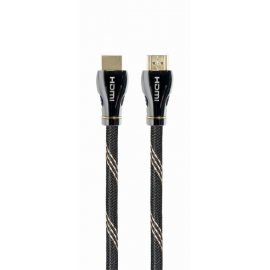 CABLE HDMI 2.1 8K 60HZ GEMBIRD CCBP-HDMI8K-1M PREMIUM TRENZADO ETHERNET 1M NEGRO