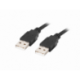 CABLE USB 2.0 LANBERG MACHO/MACHO 1.8M NEGRO