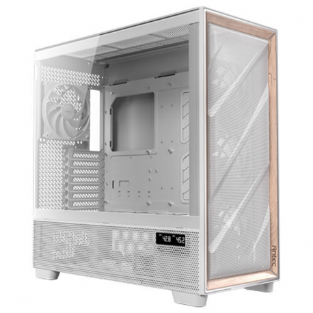 CAJA ANTEC FLUX PRO EUV WOOD ATX 2XUSB3.0 SIN FUENTE BLANCO