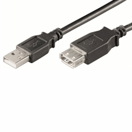 CABLE ALARGADOR USB 2.0 EWENT USB-A MACHO USB-A HEMBRA 3M NEGRO