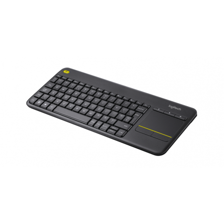 TECLADO LOGITECH K400 PLUS TOUCHPAD INGLES INALAMBRICO NEGRO