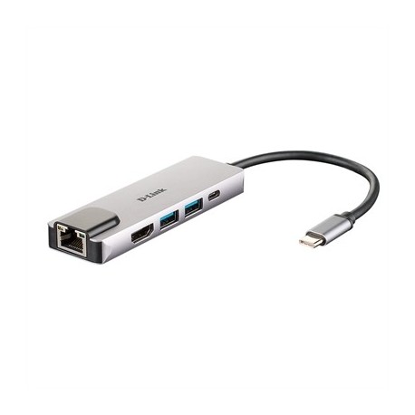 D-LINK DUB-M520 HUB USB-C HDMI/2USB 3.0/USB-C/ETHE